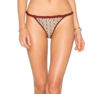 NEW For Love & Lemons Samba Braided Bikini Bottom Large